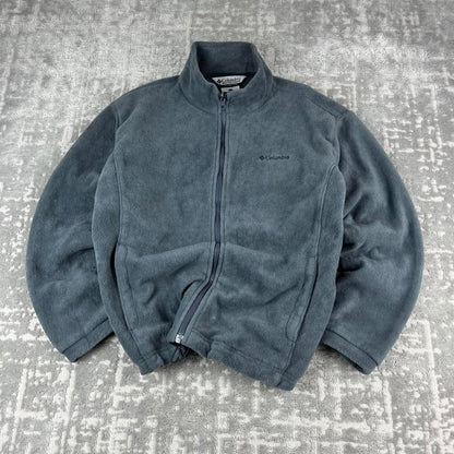 VINTAGE Y2K COLUMBIA ZIP UP FLEECE GREY