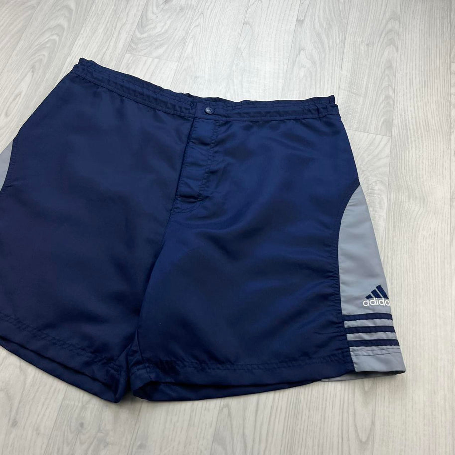 VINTAGE 90s ADIDAS SPORT SHORTS NAVY