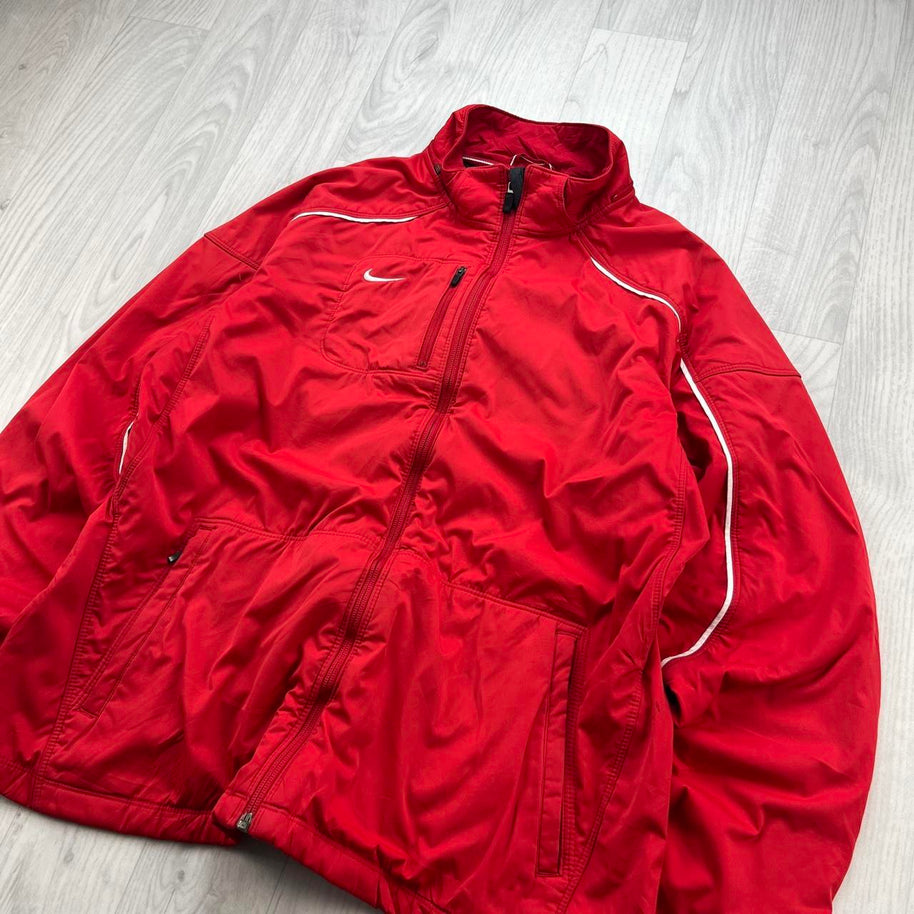 VINTAGE Y2K NIKE TRACK JACKET RED