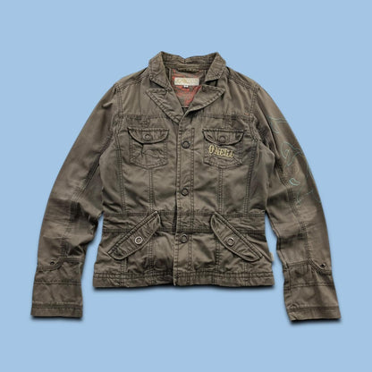 VINTAGE Y2K O’NEILL UTILITY JACKET LIGHT BROWN