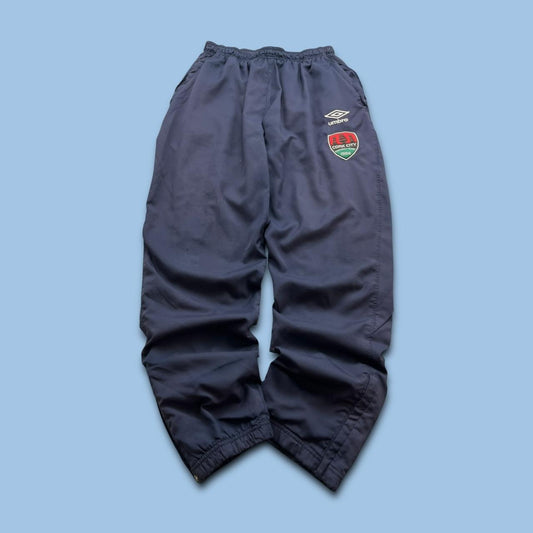 VINTAGE Y2K UMBRO BAGGY TRACKSUIT BOTTOMS NAVY