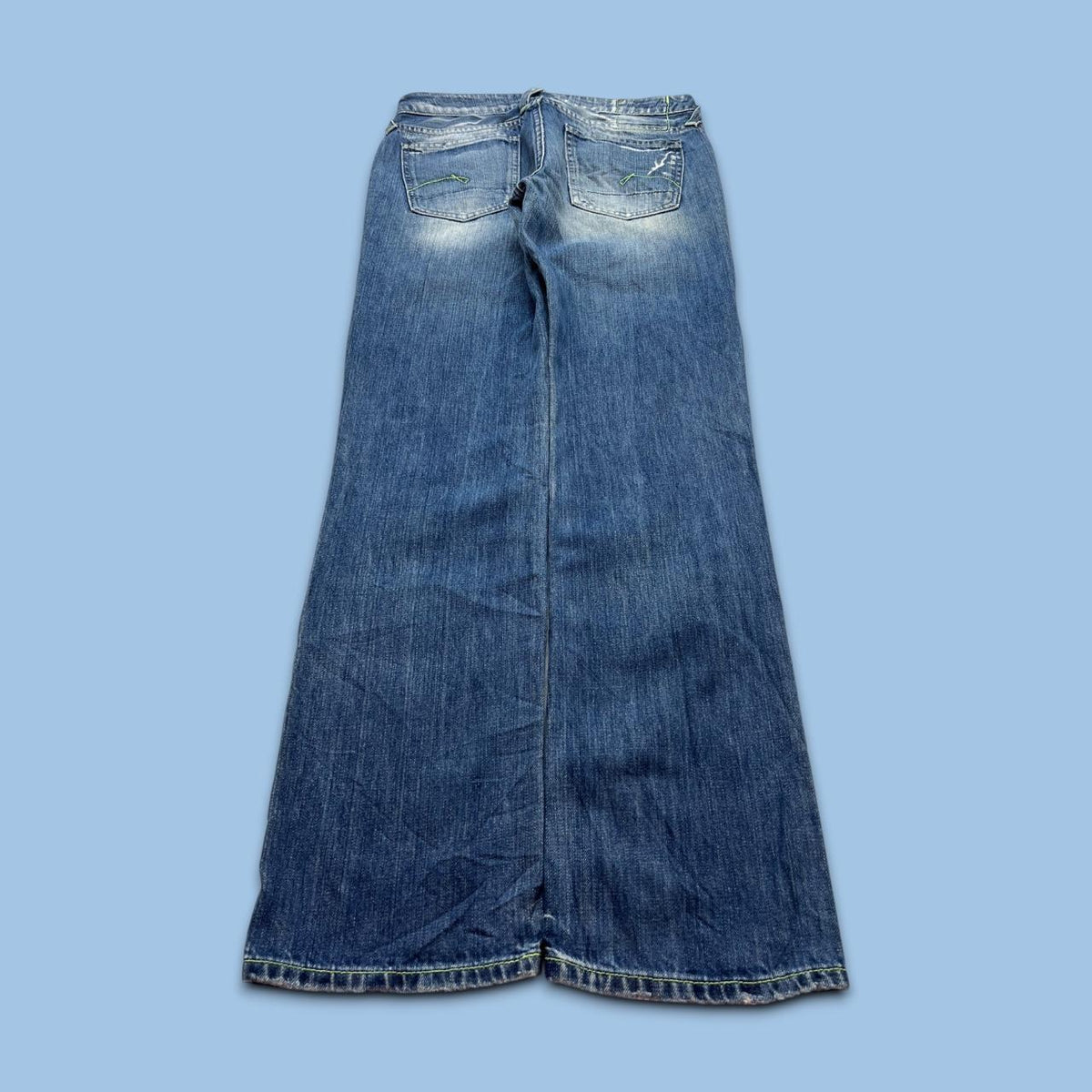 VINTAGE Y2K G STAR LOW RISE STRAIGHT LEG JEANS BLUE