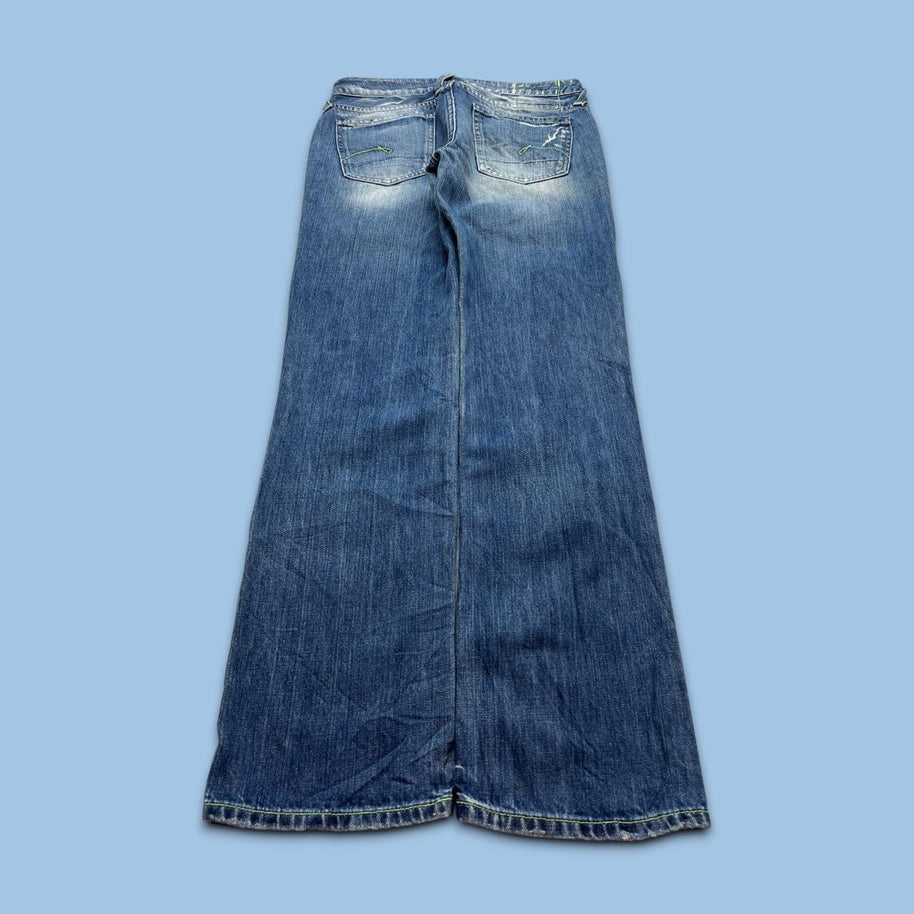 VINTAGE Y2K G STAR LOW RISE STRAIGHT LEG JEANS BLUE