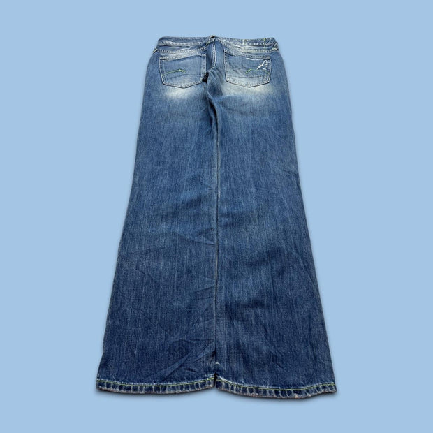 VINTAGE Y2K G STAR LOW RISE STRAIGHT LEG JEANS BLUE