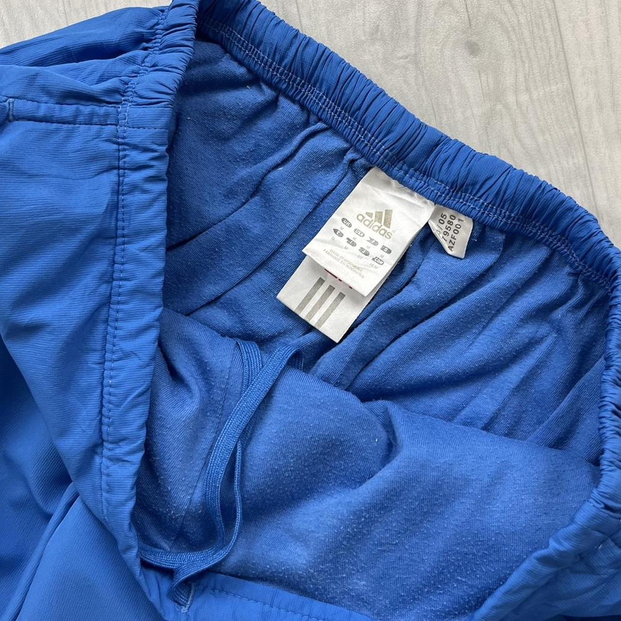 VINTAGE Y2K ADIDAS BAGGY TRACKSUIT BOTTOMS BLUE