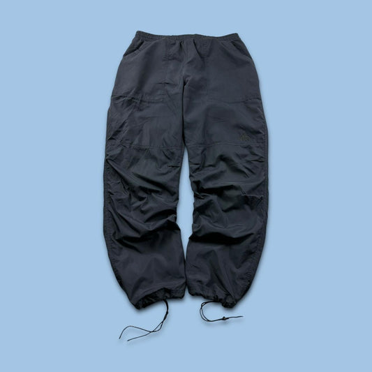 VINTAGE Y2K ADIDAS TECHNICAL BAGGY TRACKSUIT BOTTOMS NAVY