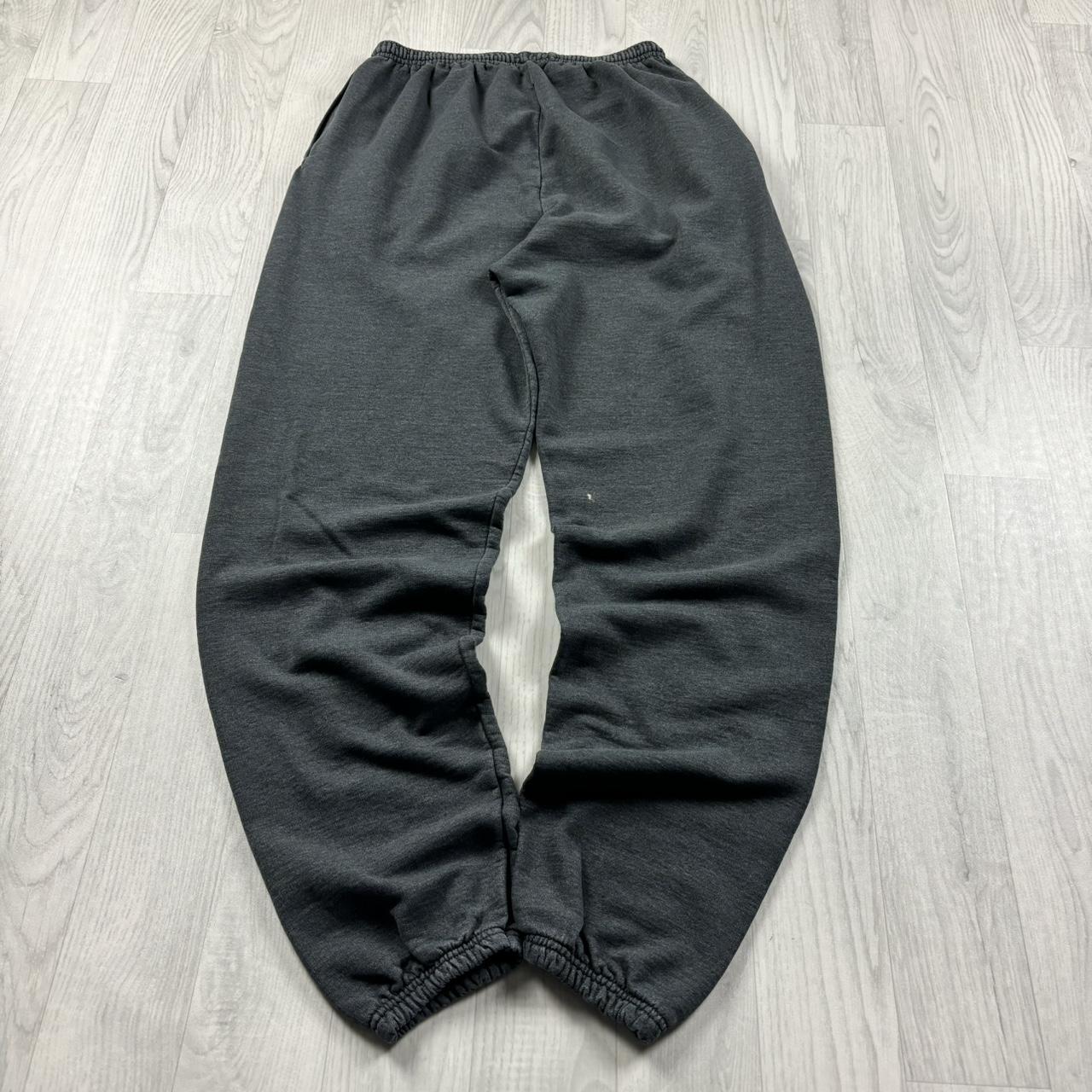VINTAGE 00s CHAMPION BAGGY COTTON SWEATPANTS CHARCOAL GREY