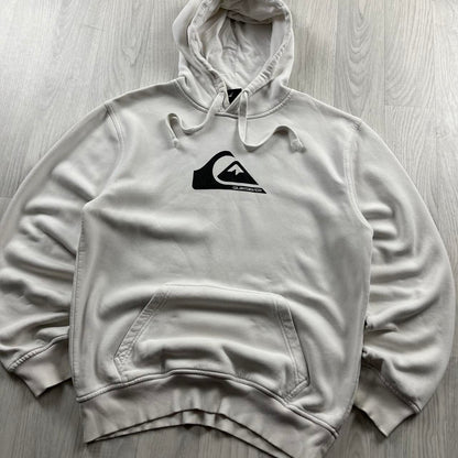 VINTAGE Y2K QUIKSILVER GRAPHIC HOODIE WHITE