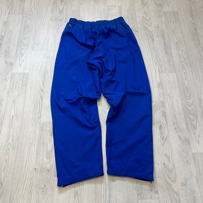 VINTAGE 00s ADIDAS BAGGY TRACKSUIT BOTTOMS BLUE (L)