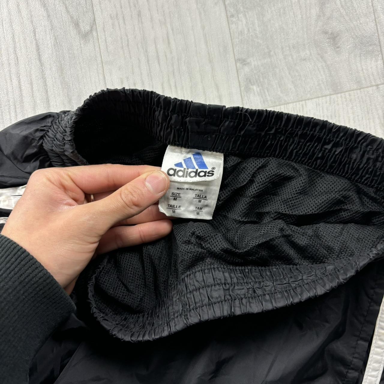 VINTAGE Y2K ADIDAS BAGGY TRACKSUIT BOTTOMS BLACK