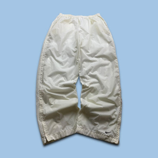 VINTAGE Y2K NIKE BAGGY TRACKSUIT BOTTOMS CREAM