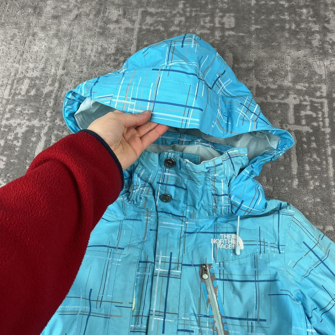 VINTAGE Y2K THE NORTH FACE RECCO CHECKERED SKI JACKET BLUE