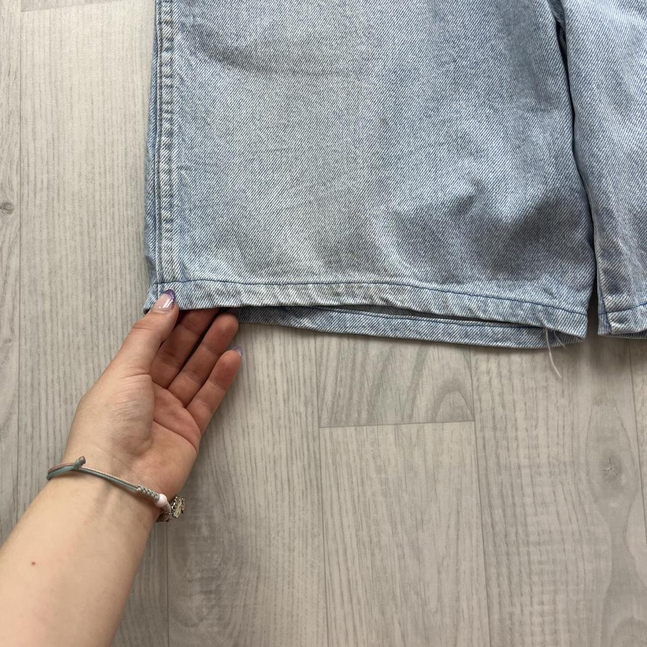 VINTAGE 00s WRANGLER BAGGY LOOSE JORTS LIGHT BLUE