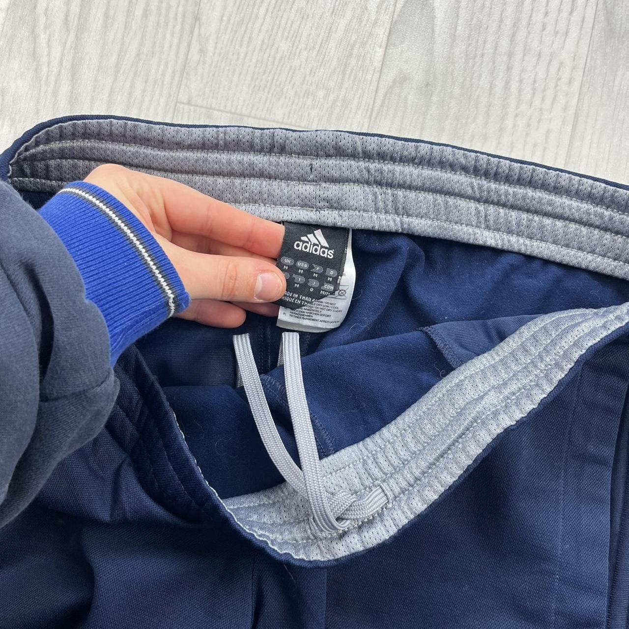 VINTAGE Y2K ADIDAS BAGGY TRACKSUIT BOTTOMS NAVY