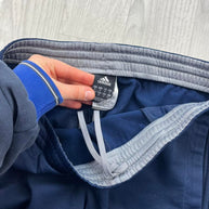 VINTAGE Y2K ADIDAS BAGGY TRACKSUIT BOTTOMS NAVY
