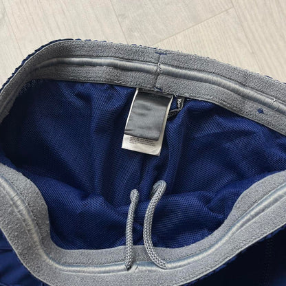 VINTAGE Y2K ADIDAS TECHNICAL BAGGY TRACKSUIT BOTTOMS NAVY BLUE