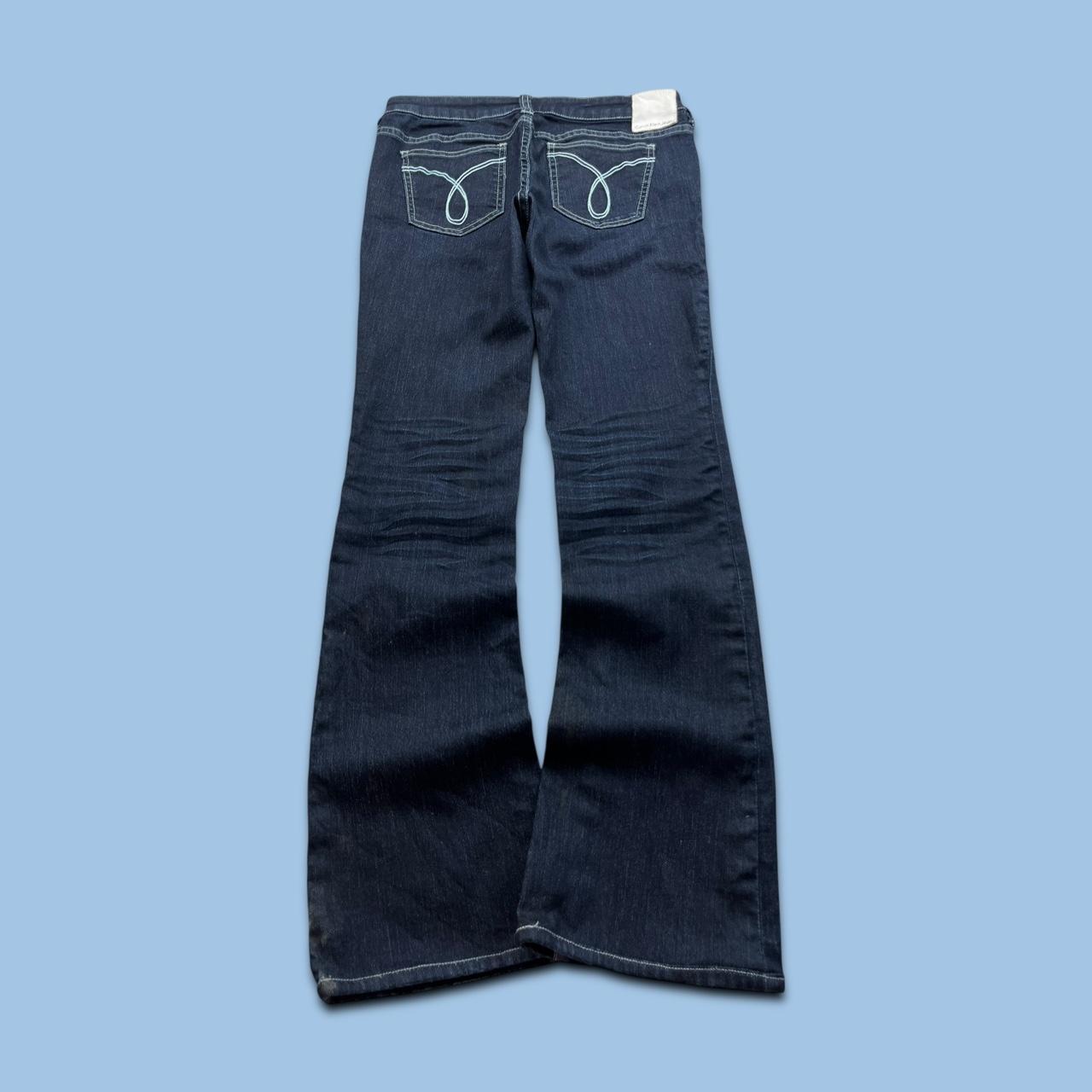 VINTAGE Y2K CALVIN KLEIN LOW RISE SLIM BOOTCUT JEANS NAVY