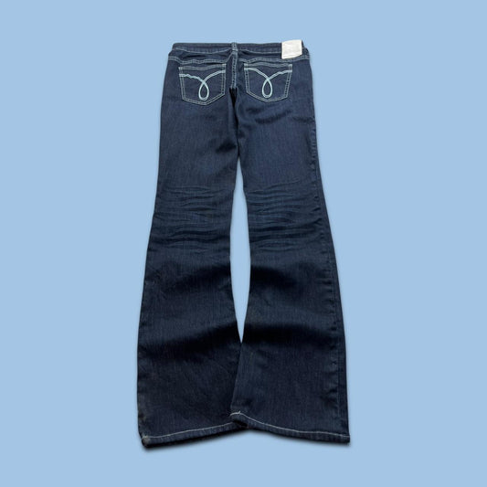 VINTAGE Y2K CALVIN KLEIN LOW RISE SLIM BOOTCUT JEANS NAVY