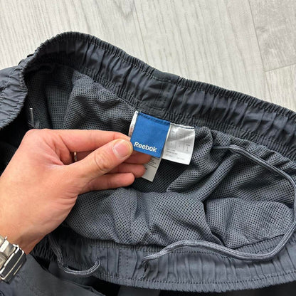 VINTAGE Y2K REEBOK BAGGY TRACKSUIT BOTTOMS GREY