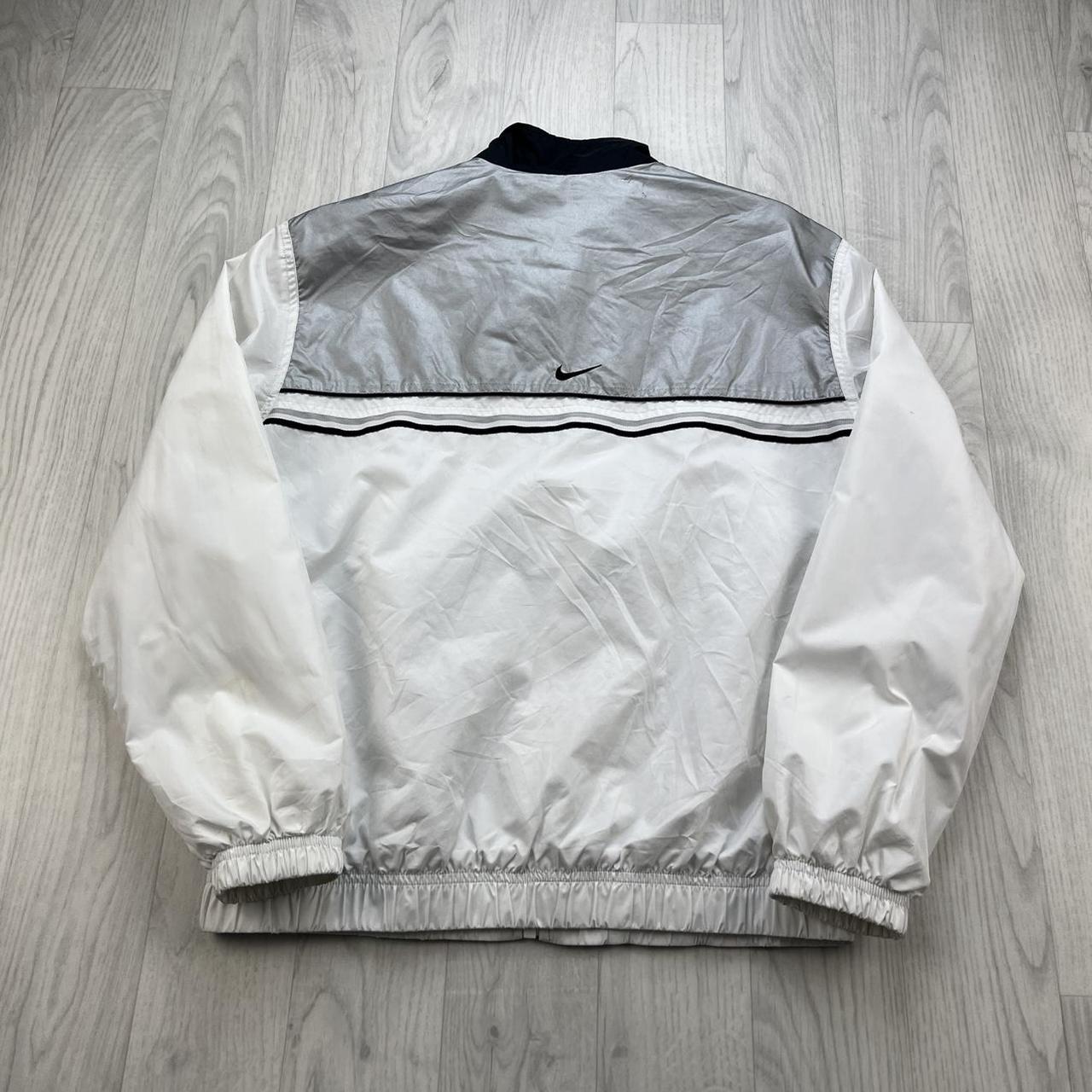 VINTAGE Y2K NIKE WINDBREAKER TRACK JACKET WHITE