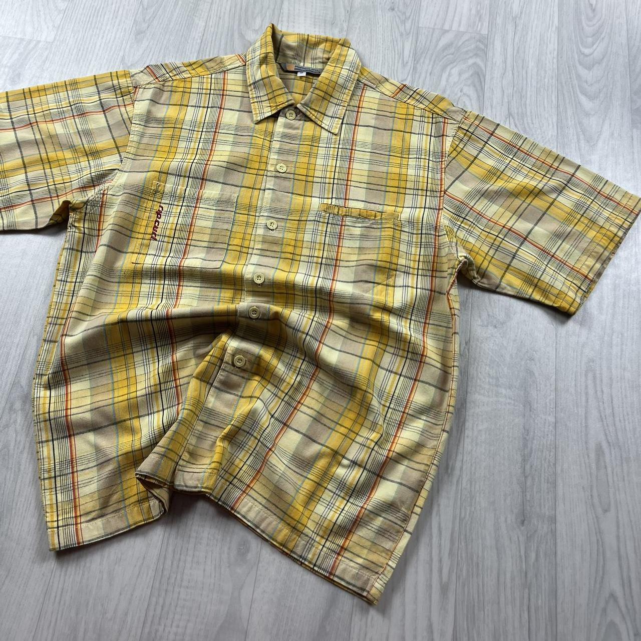 VINTAGE Y2K RIP CURL SHORT SLEEVE SHIRT YELLOW