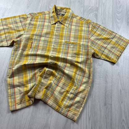 VINTAGE Y2K RIP CURL SHORT SLEEVE SHIRT YELLOW