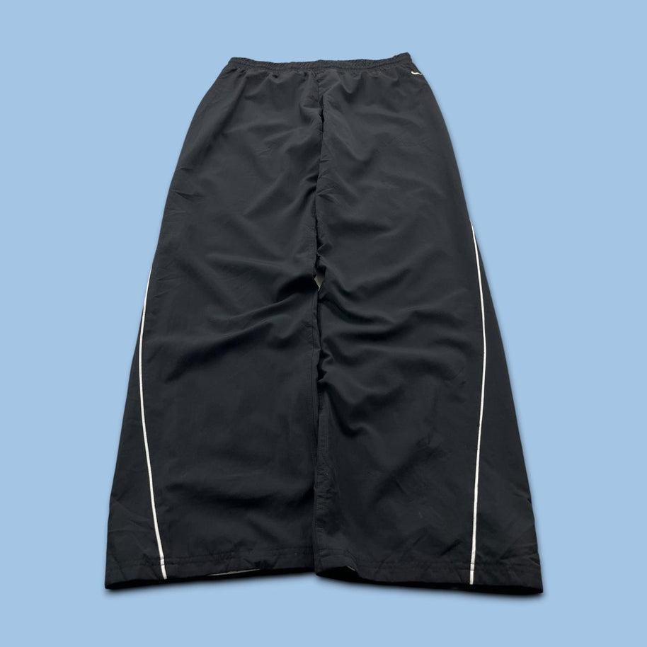 VINTAGE Y2K NIKW LOW RISE BAGGY TRACKSUIT BOTTOMS BLACK