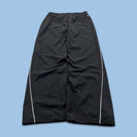 VINTAGE Y2K NIKW LOW RISE BAGGY TRACKSUIT BOTTOMS BLACK