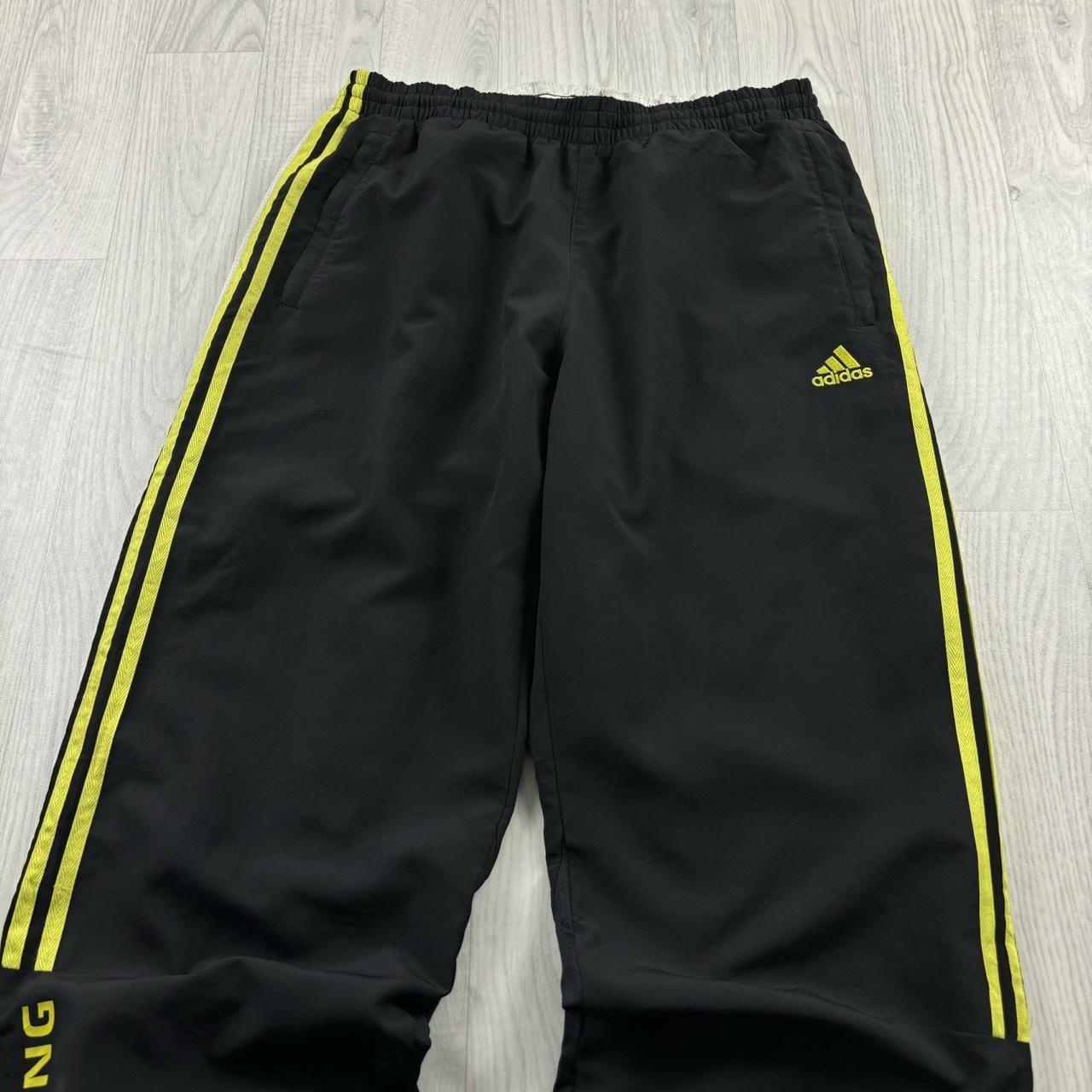 VINTAGE Y2K ADIDAS BAGGY TRACKSUIT BOTTOMS BLACK