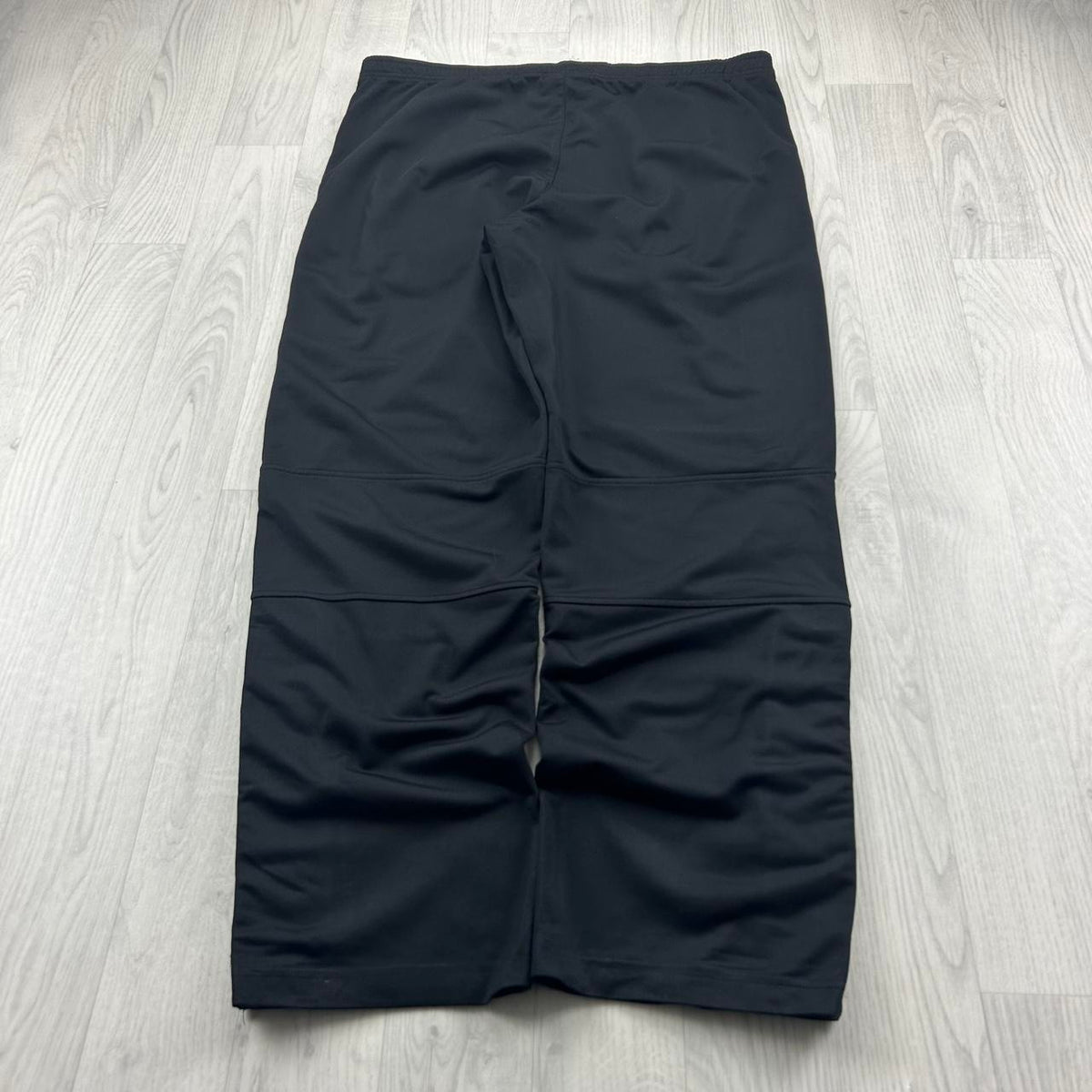 VINTAGE Y2K ADIDAS SIDE STRIPE POPPER TRACKSUIT BOTTOMS BLACK
