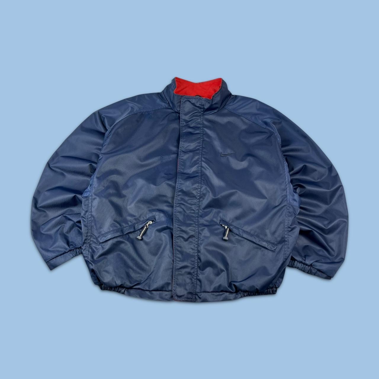 VINTAGE 90s NIKE WINDBREAKER JACKET NAVY