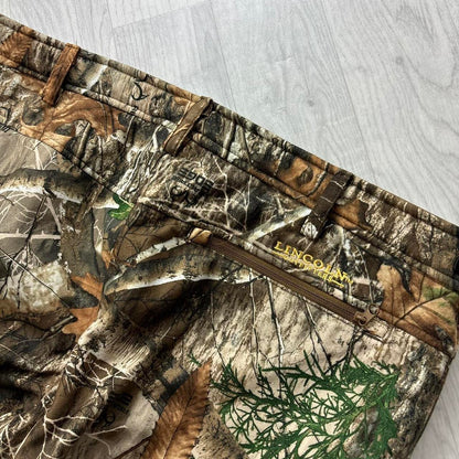 VINTAGE REALTREE FLEECE LINED BAGGY CAMO CARGO PANTS