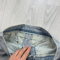 VINTAGE Y2K URBAN DENIM MINI SKIRT BLUE