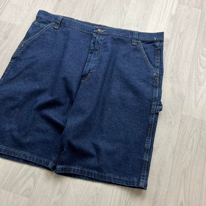 VINTAGE 00s WRANGLER BAGGY LOOSE CARPENTER JORTS NAVY