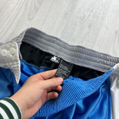 VINTAGE Y2K STARTER WIDE LEG SPORTY TRACKSUIT BOTTOMS LIGHT BLUE