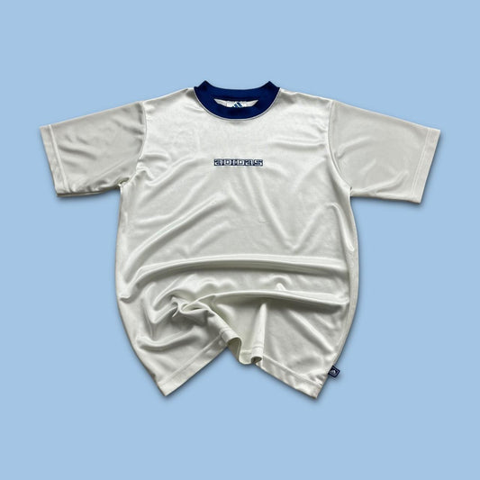 VINTAGE Y2K ADIDAS SPELL OUT T SHIRT WHITE