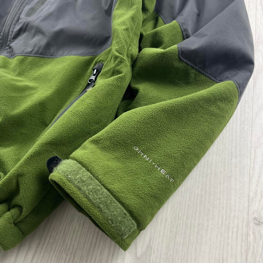 VINTAGE Y2K COLUMBIA TECHNICAL FLEECE JACKET GREY GREEN