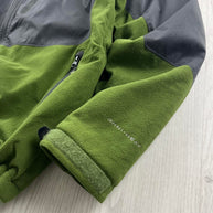 VINTAGE Y2K COLUMBIA TECHNICAL FLEECE JACKET GREY GREEN