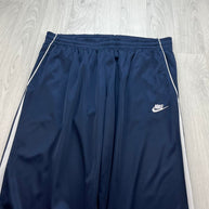 VINTAGE Y2K NIKE BAGGY SIDE STRIPE TRACKSUIT BOTTOMS NAVY