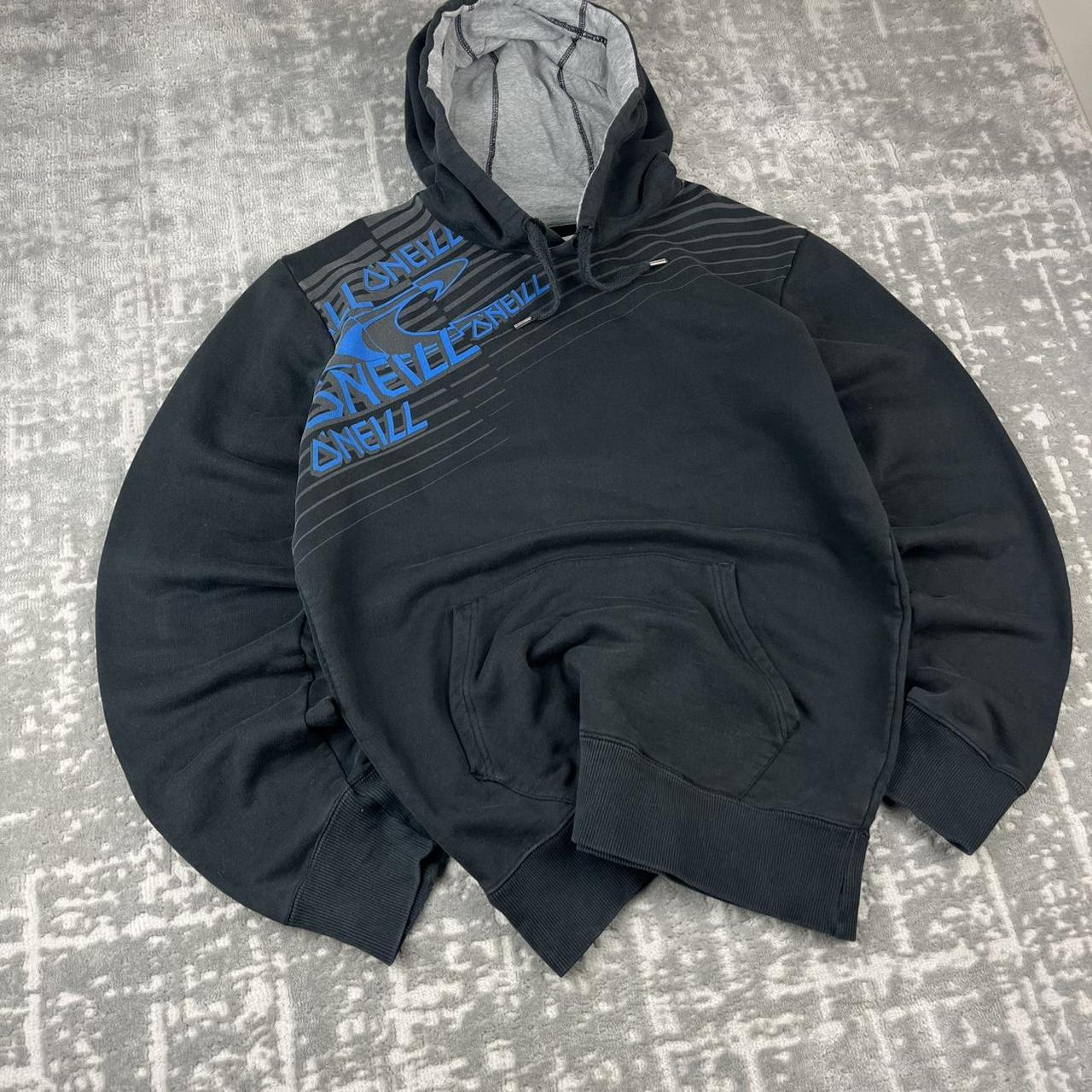 VINTAGE Y2K ONEILL GRAPHIC PRINT HOODIE BLACK