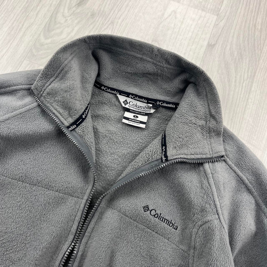 VINTAGE Y2K COLUMBIA TECHNICAL FLEECE JACKET GREY