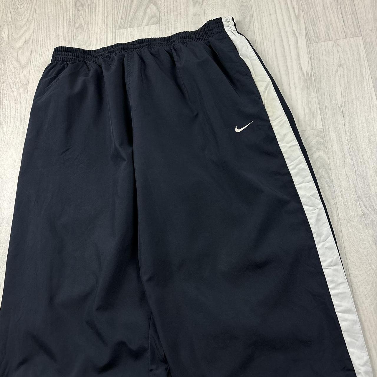 VINTAGE Y2K NIKE BAGGY TRACKSUIT BOTTOMS NAVY