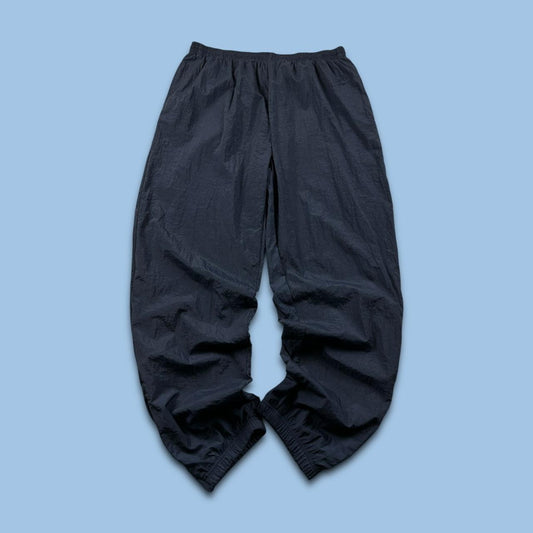 VINTAGE 90s REEBOK BAGGY TRACKSUIT BOTTOMS NAVY