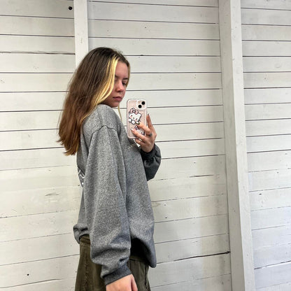 VINTAGE Y2K ONEILL GRAPHIC SWEATSHIRT GREY
