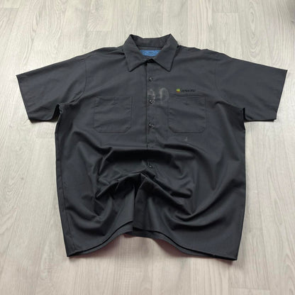 VINTAGE Y2K SHORT SLEEVE SHIRT BLACK