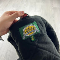 VINTAGE Y2K CABELAS HOODED WORKWEAR BOMBER JACKET KHAKI