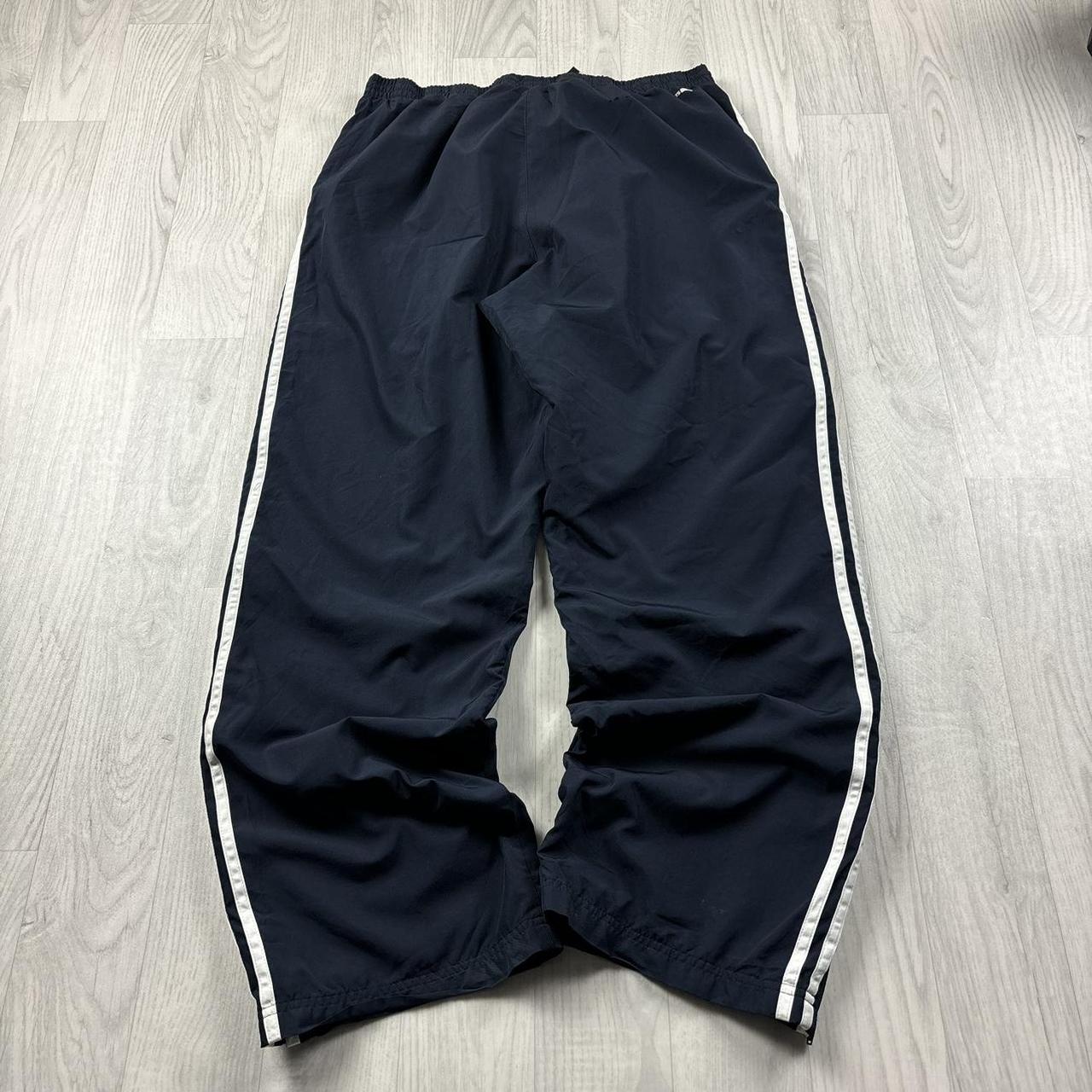 VINTAGE Y2K ADIDAS BAGGY TRACKSUIT BOTTOMS NAVY