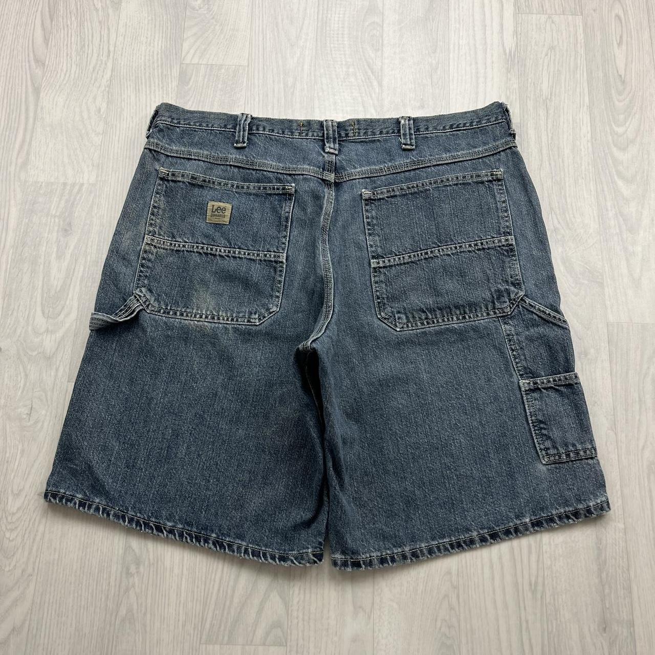 VINTAGE Y2K LEE BAGGY CARPENTER JORTS BLUE / NAVY