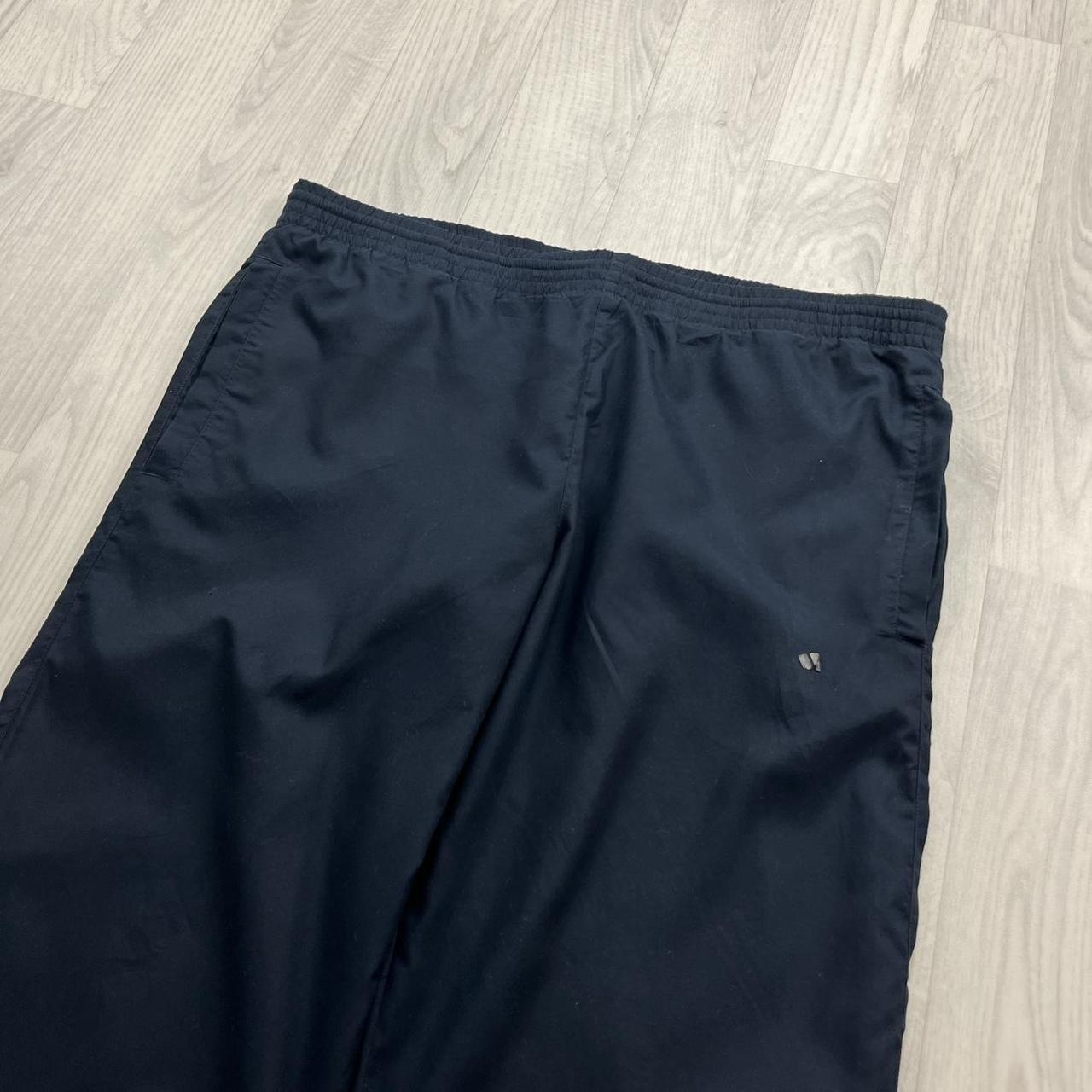 VINTAGE Y2K ADIDAS TECHNICAL BAGGY TRACKSUIT BOTTOMS NAVY