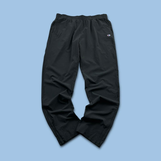 CHAMPION BAGGY TRACKSUIT BOTTOMS BLACK / DARK GREY